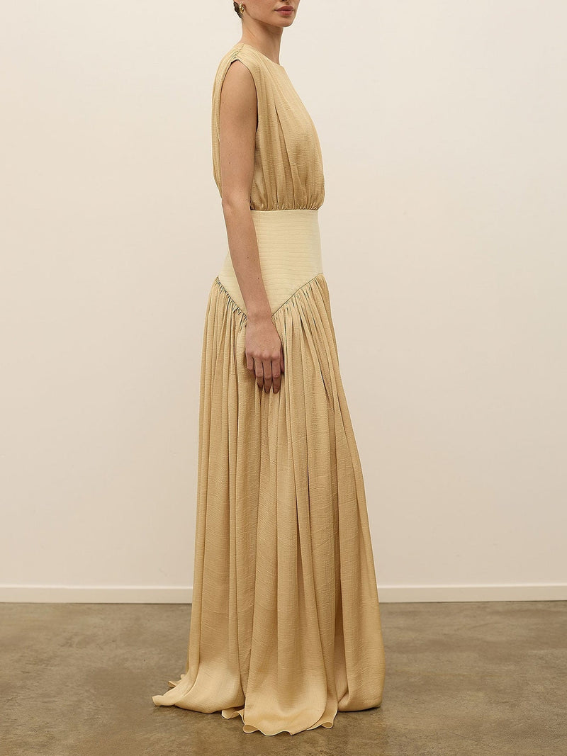 Grace Maxi Dress in Beige