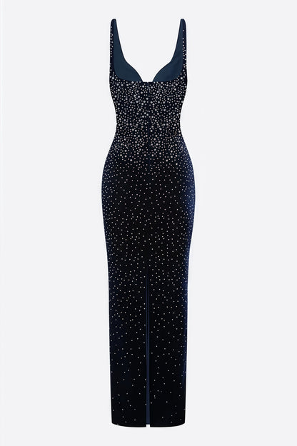 Fawke Rhinestone Sleeveless Maxi Dress