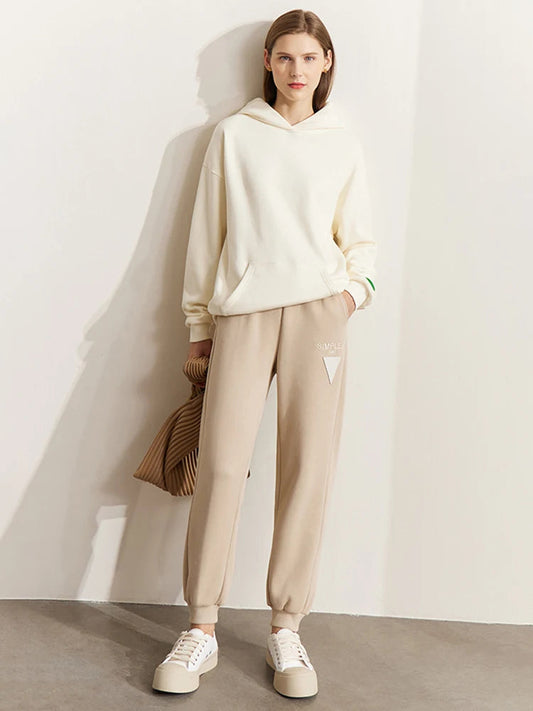 Minimalism Ankle-length Straight Sweatpants