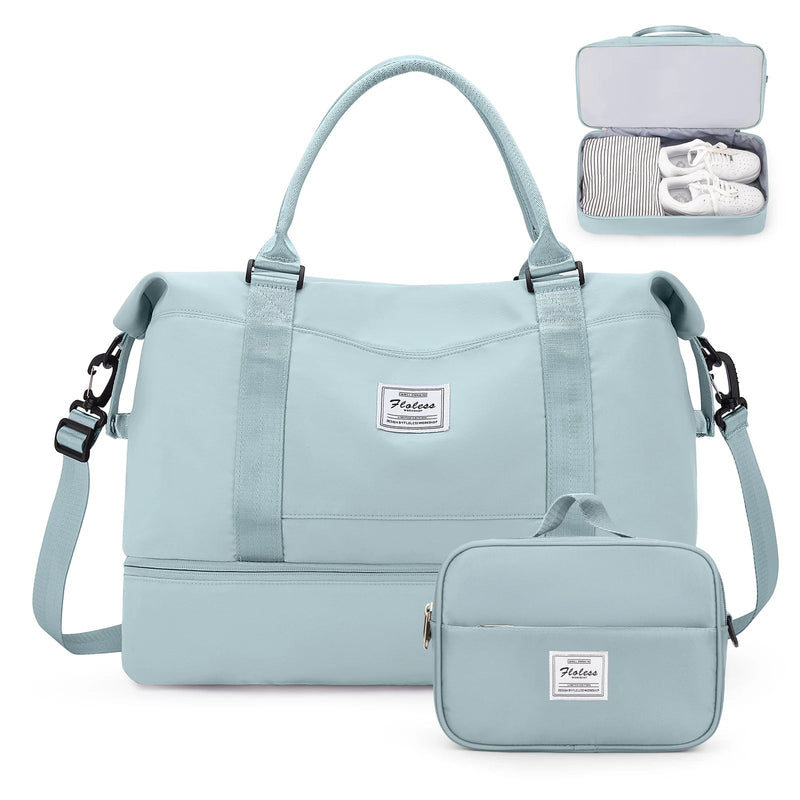 Weekender Bags for Personal Item Travel Bag With Shoes Compartment Overnight Travel Duffel Bag With Toiletry Bag Gym Bag