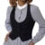 Y2k Pu Leather Vest Aesthetic V Neck Sleeveless Button Tank Tops 2000s Dark Academia Tshirt Waistcoat