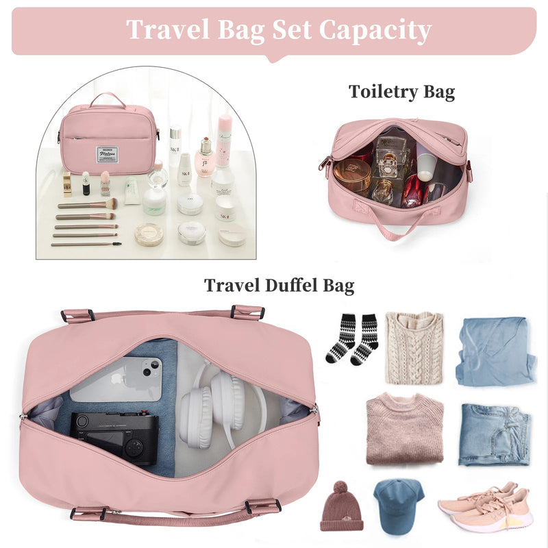 Weekender Bags for Personal Item Travel Bag With Shoes Compartment Overnight Travel Duffel Bag With Toiletry Bag Gym Bag