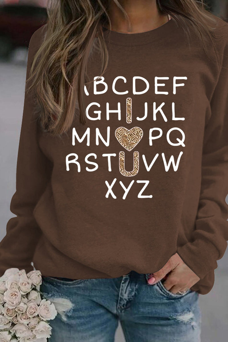 Alphabet Graphic Sweatshirt