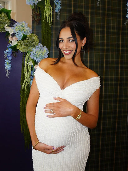 Althea | Maternity Backless Maxi Dress