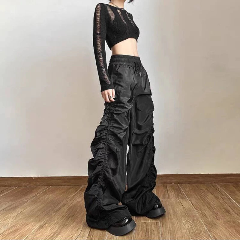 Gothic Punk Hipster Baggy Y2k Minimalist Pants