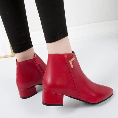 Autumn Winter Fashionable Waterproof Comfortable Soft Bottom Platform Ankle Boot
