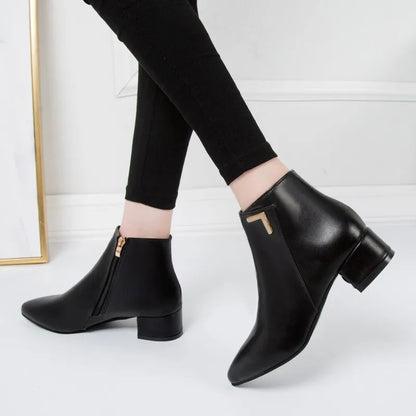 Autumn Winter Fashionable Waterproof Comfortable Soft Bottom Platform Ankle Boot