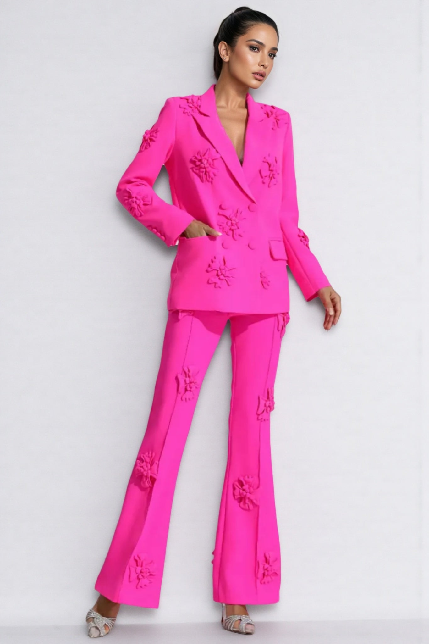Alena Blouse Jacket & Trousers Two-piece Set