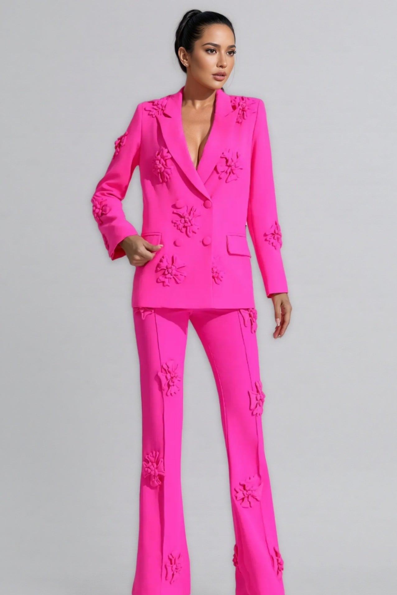 Alena Blouse Jacket & Trousers Two-piece Set