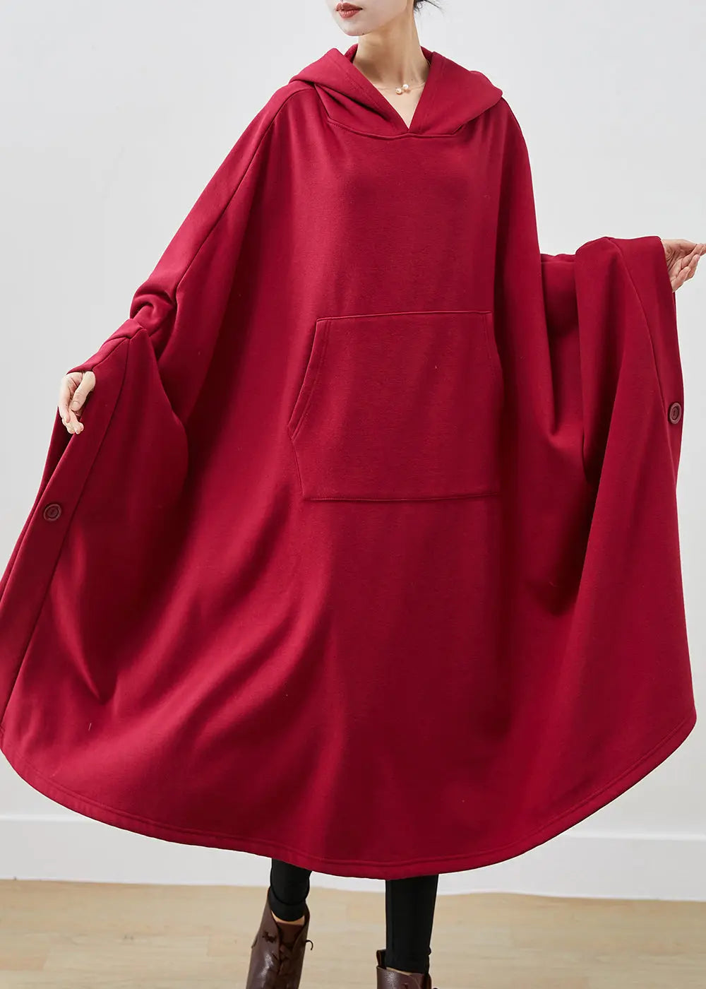 Mulberry Cotton Sweatshirts Dress Winter
