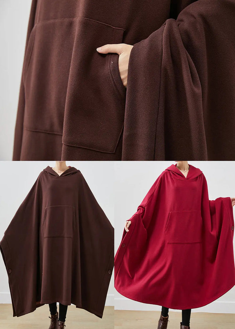 Cotton Lengthen Sweatshirt Dress Asymmetrical Winter