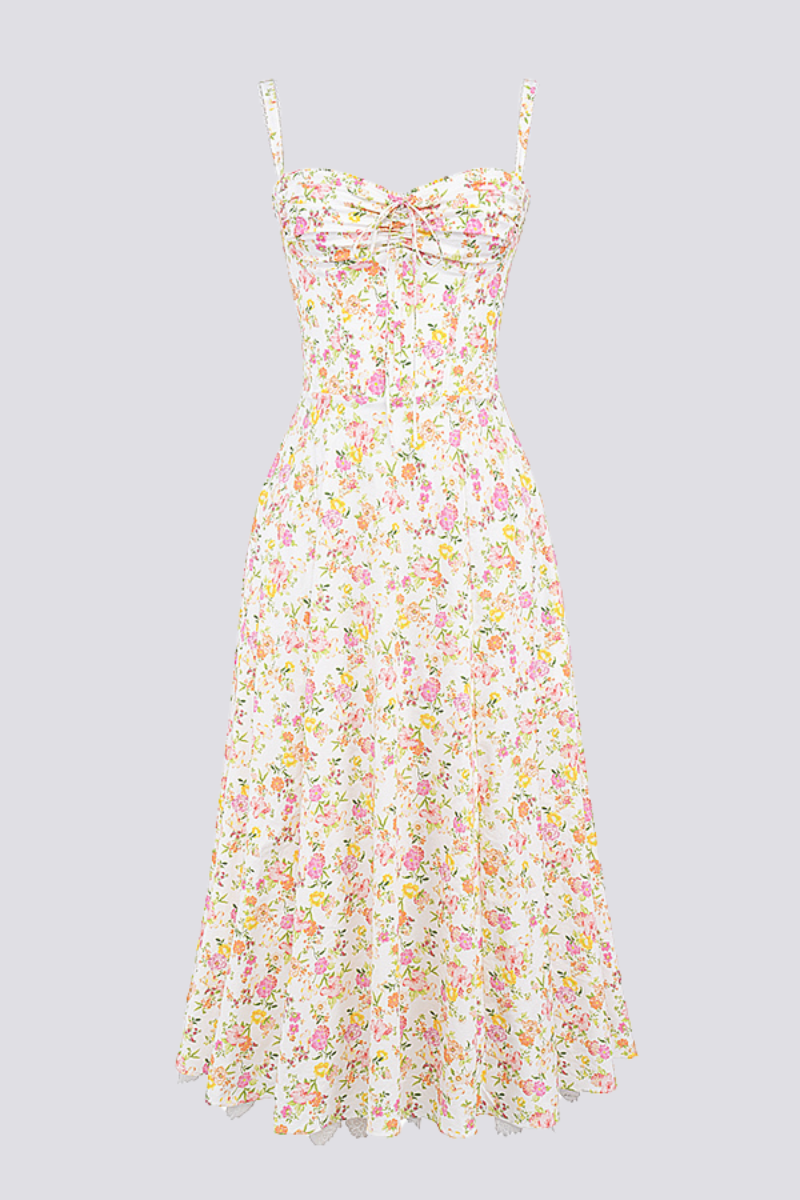 Athénaïs Ruched Maxi Dress