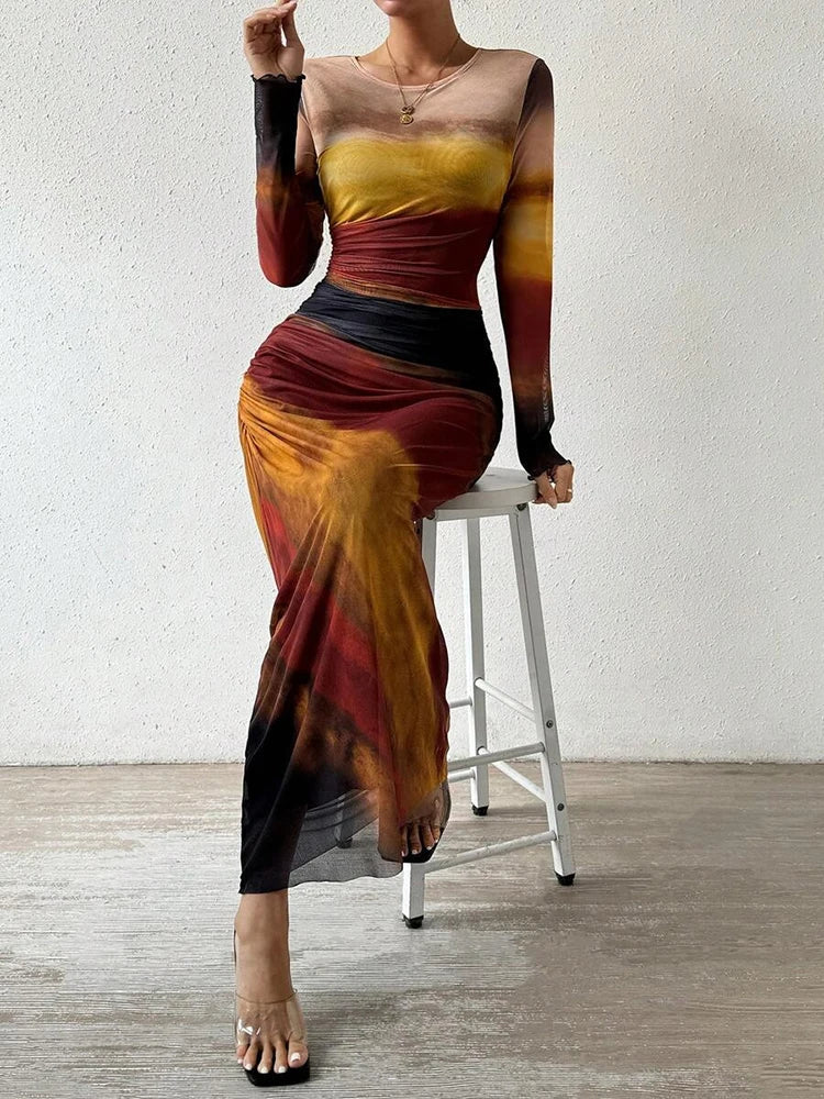 Aurora Golden Hour Maxi Dress