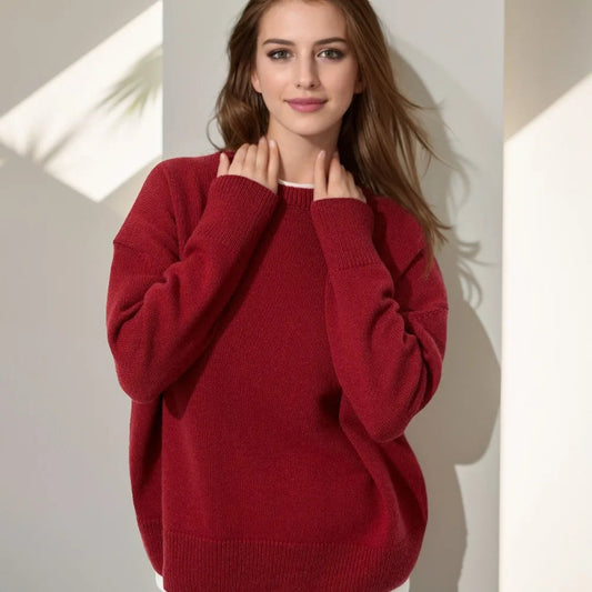 Autumn Winter Pullovers Oversize Warm Long Sleeve Sweater