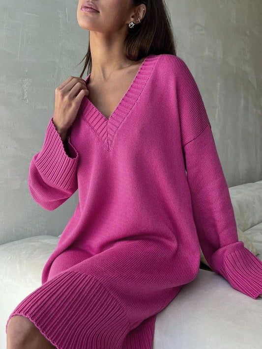 Barbiecore Oversized Sweater Dress Fc8514