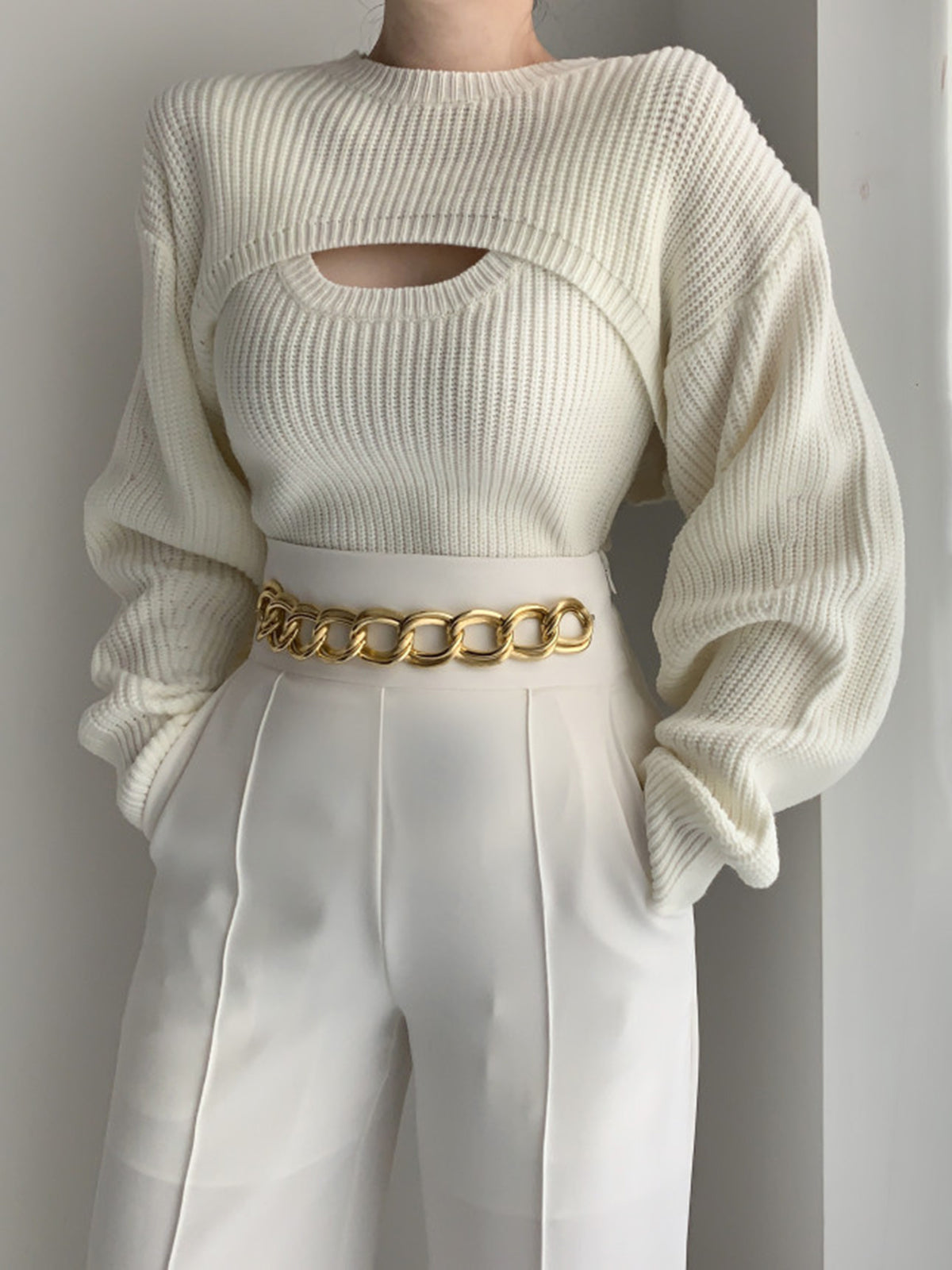 Utility Two Piece Bolero Sweater Fc8513