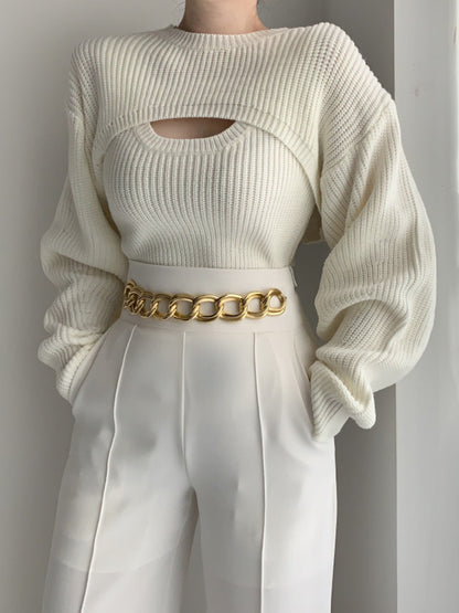 Utility Two Piece Bolero Sweater Fc8513