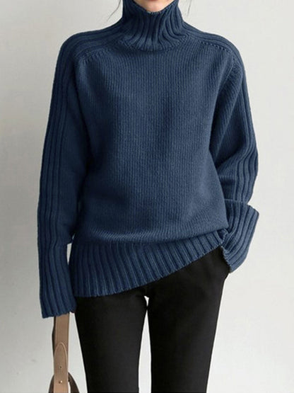 High Neck Knit Sweater