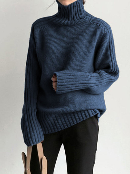 High Neck Knit Sweater
