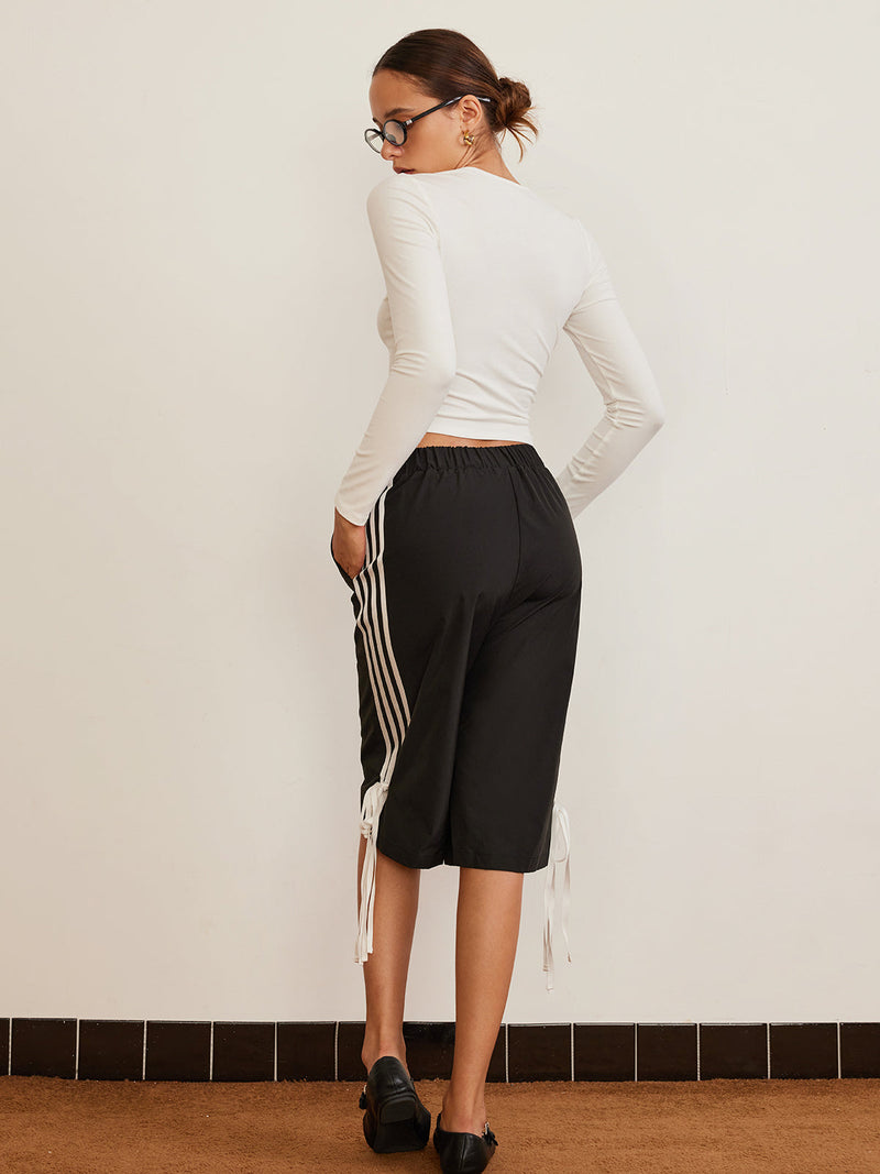 Bow Detail Plain T-shirt