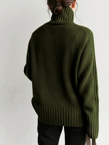 High Neck Knit Sweater
