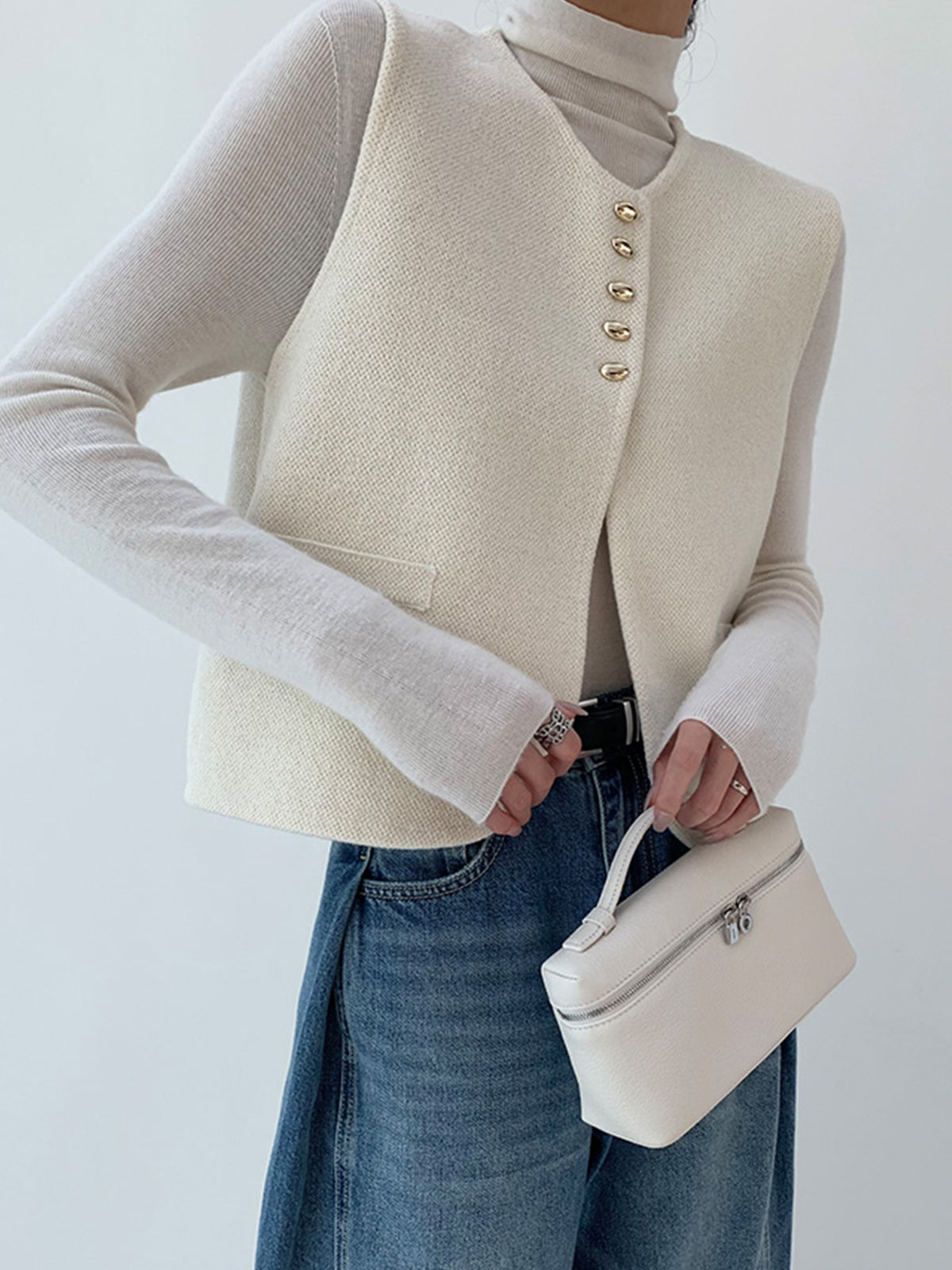 Split Sweater Vest