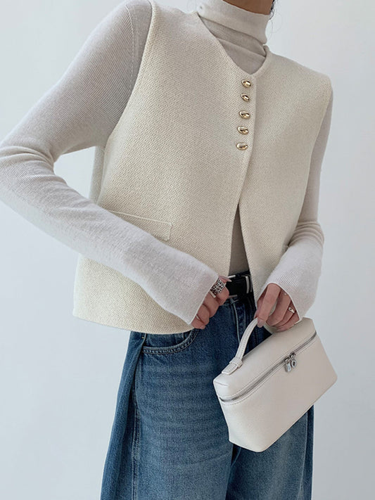 Split Sweater Vest