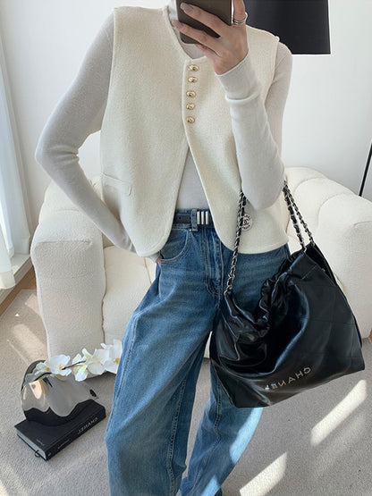 Split Sweater Vest