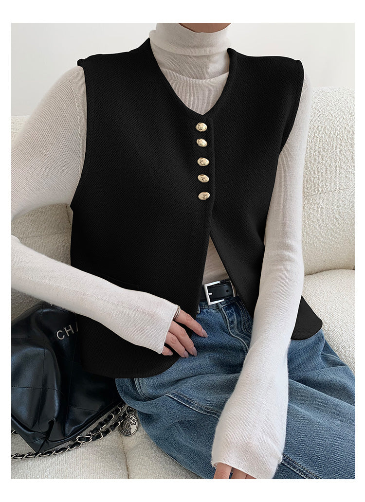 Split Sweater Vest