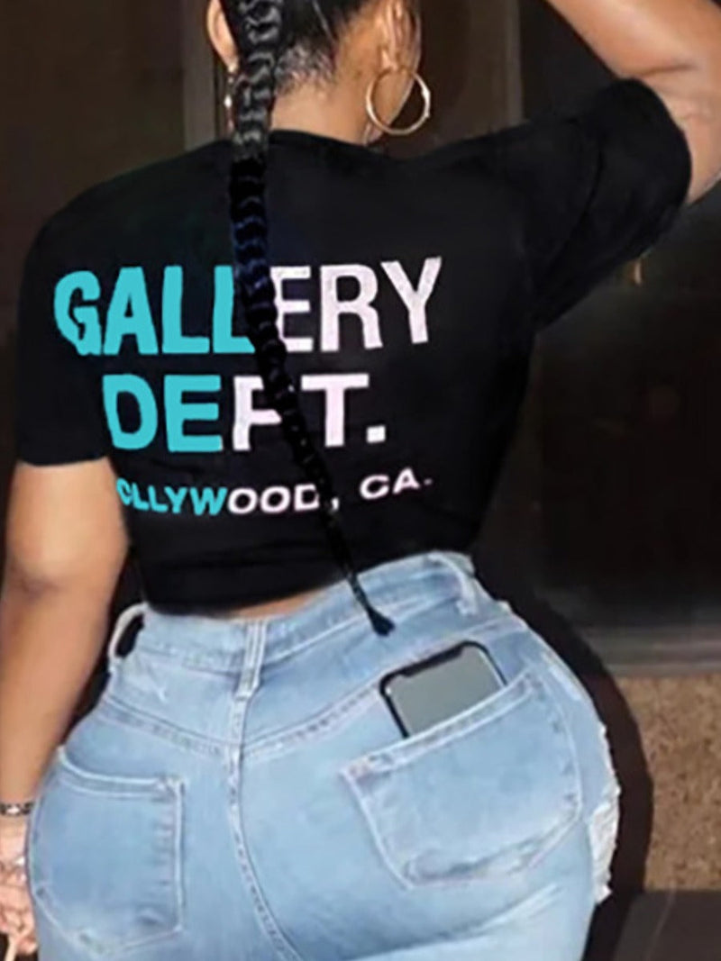 Gallery Dept Letter Print T-shirt Ar506