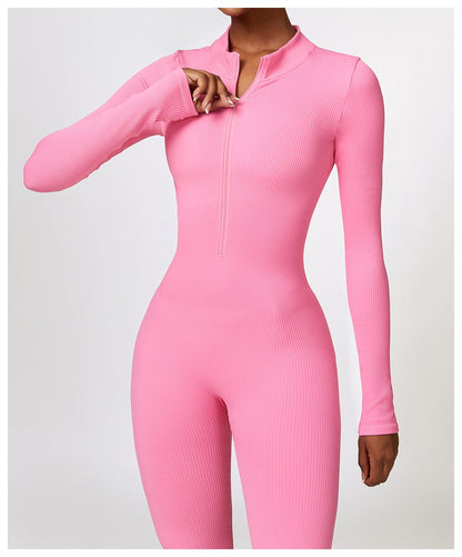 Serena - Zip Up Jumpsuit Long Sleeve