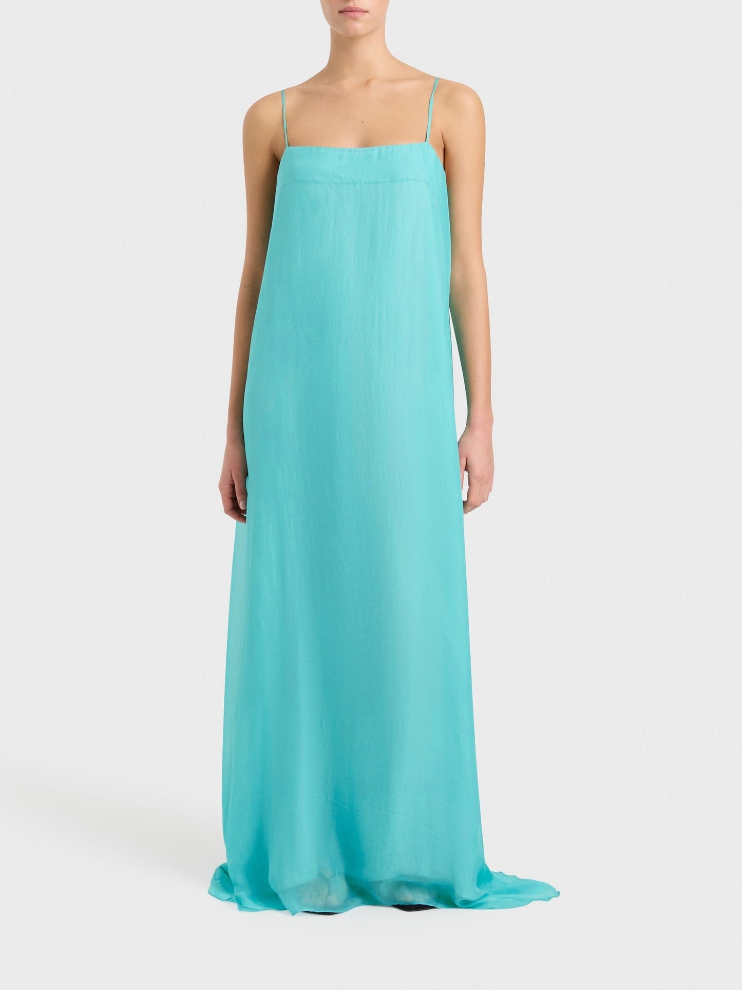 Spaghetti Straps Column Maxi Dress