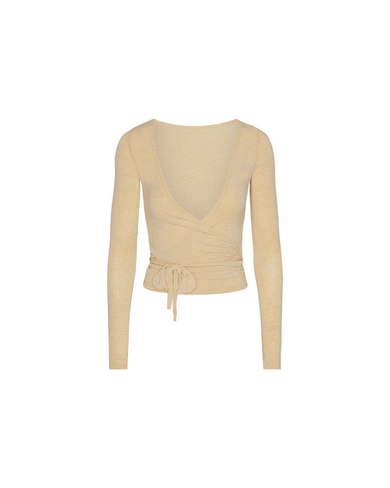 Wrap Blouse - Beige