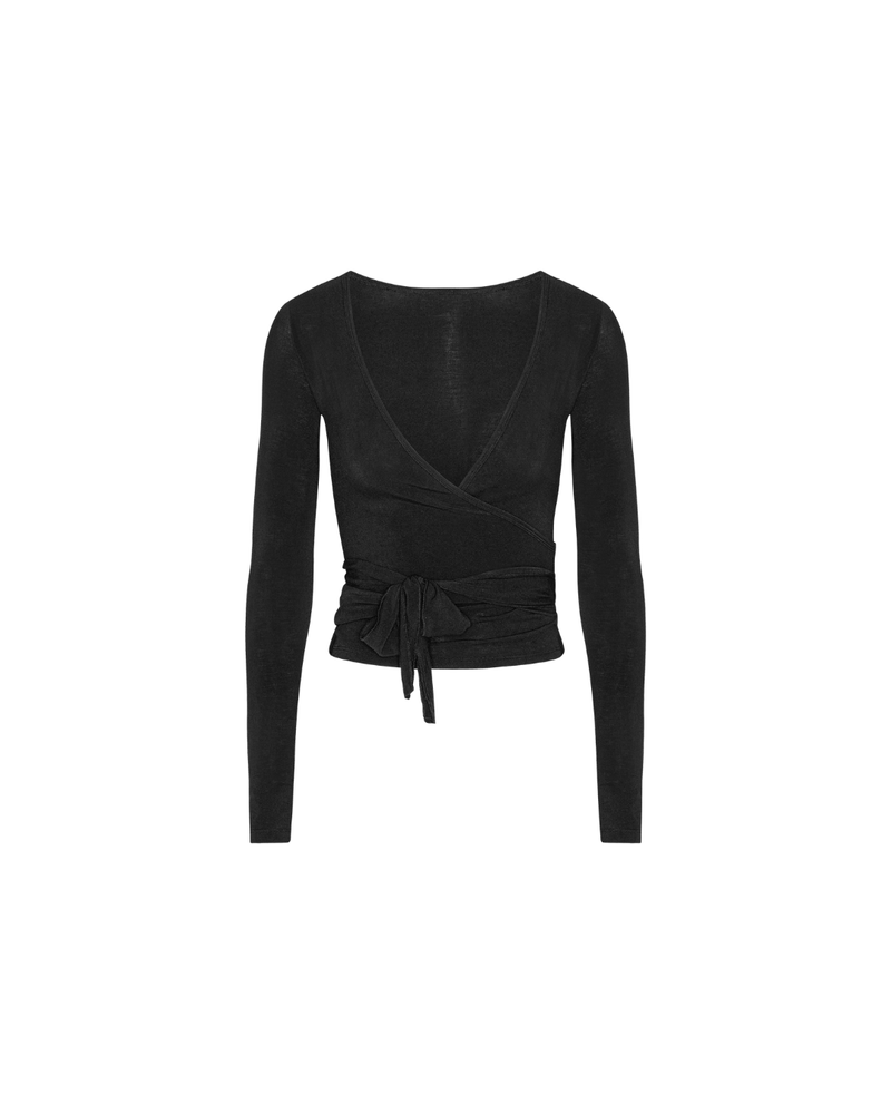 Wrap Blouse - Black