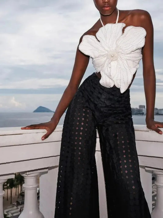 Beaded Swimsuit and Pants