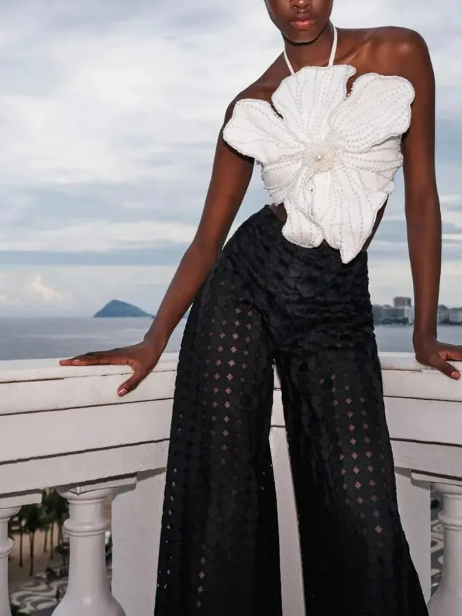 Beaded Swimsuit and Pants