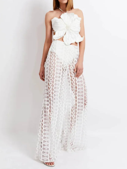 Beaded Swimsuit and Pants