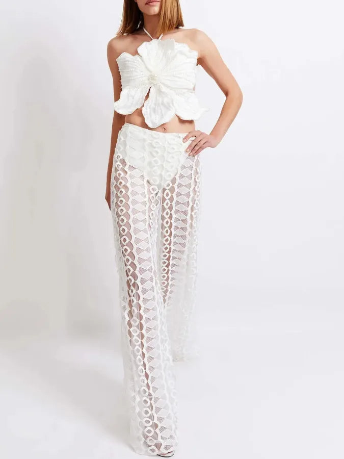 Beaded Swimsuit and Pants