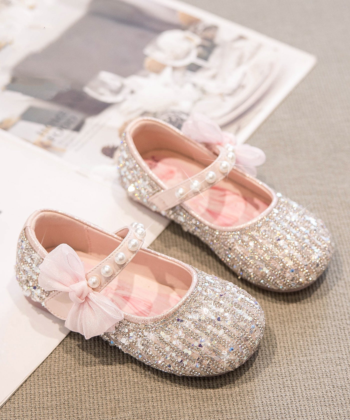 Shoes Beige Soft New Bottom Zircon Princess '