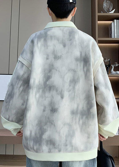 Peter Cotton Pieces Patchwork Sweatshirt Two Beige False Pan