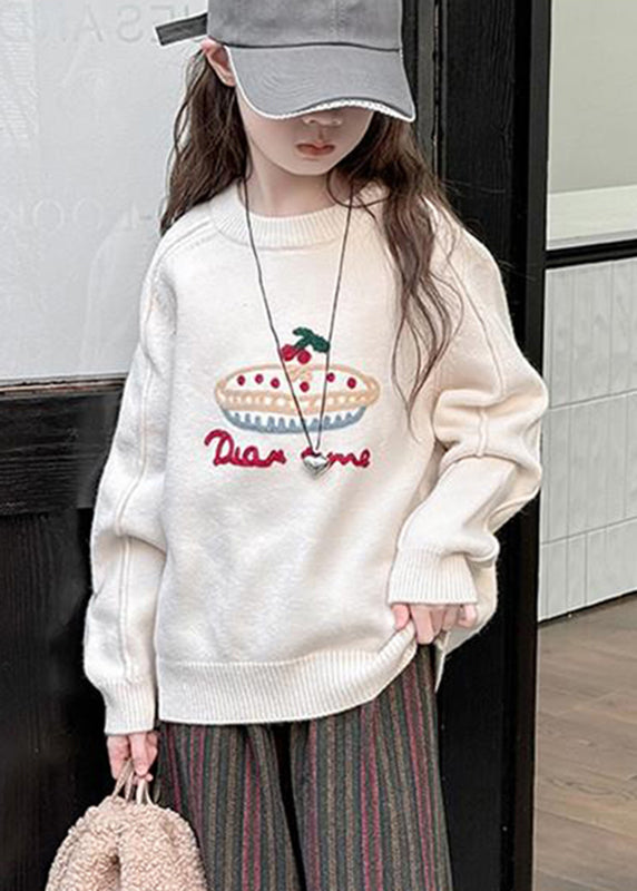 Beige Patchwork Warm Fleece Cotton Knit Sweaters Spring Tp031