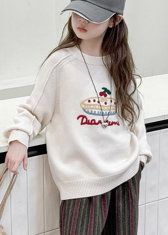 Beige Patchwork Warm Fleece Cotton Knit Sweaters Spring Tp031