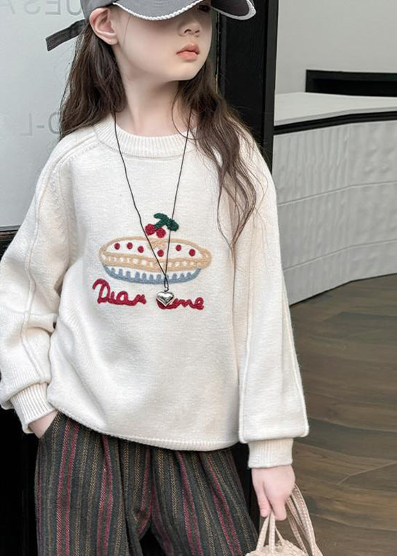 Beige Patchwork Warm Fleece Cotton Knit Sweaters Spring Tp031