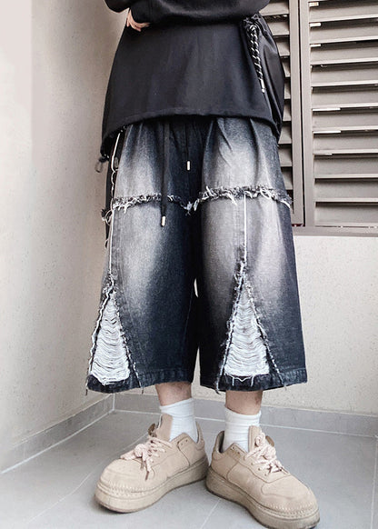 Oversized Original Waist Shorts Elastic Summer Design Black