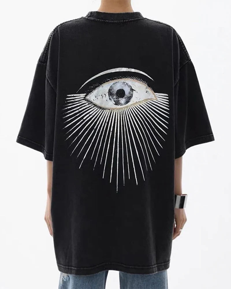 Acid Wash Print T-shirt