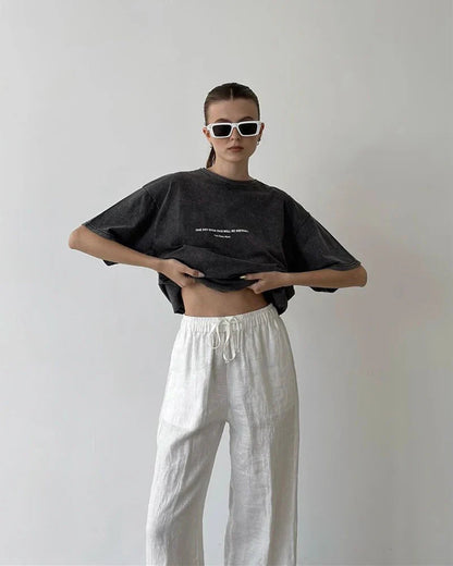 Acid Wash Print T-shirt