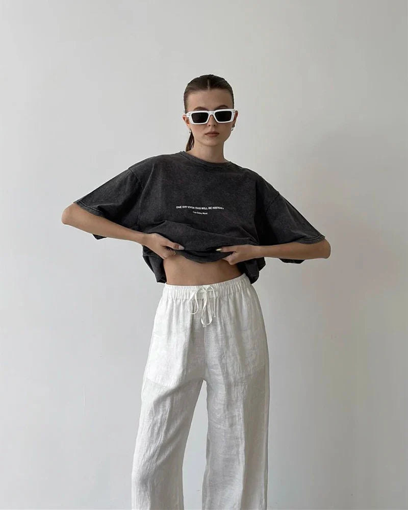Acid Wash Print T-shirt