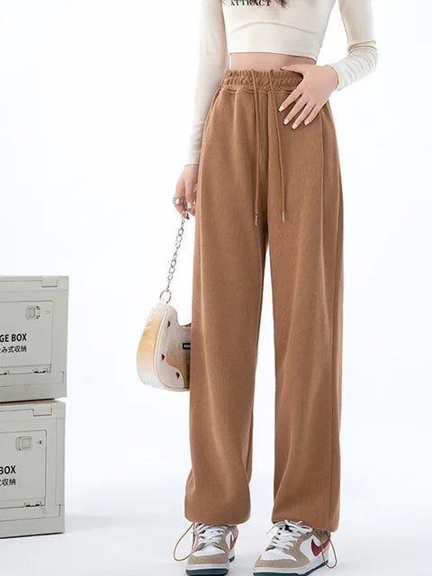 Blue Sweatpants for Summer Baggy Pants High Waist Jogger Wide Leg Trousers Spring ’s Sports Pants Summer Sweatpants