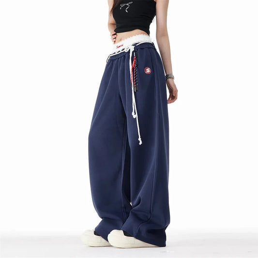 Harajuku Loose Wide-leg High-waisted Dance Pant