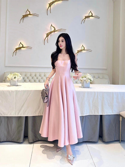 Blush Pink Maxi Dress High-class Birthday & Formal Look